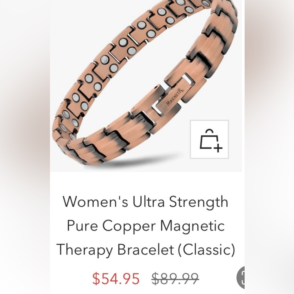 MAGNETIC Rx (NEW IN BOX) COPPER HEALING BRACELET SIZE M